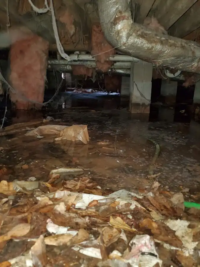Crawl space flood assessment for Commercial Water Damage Restoration in West Bountiful