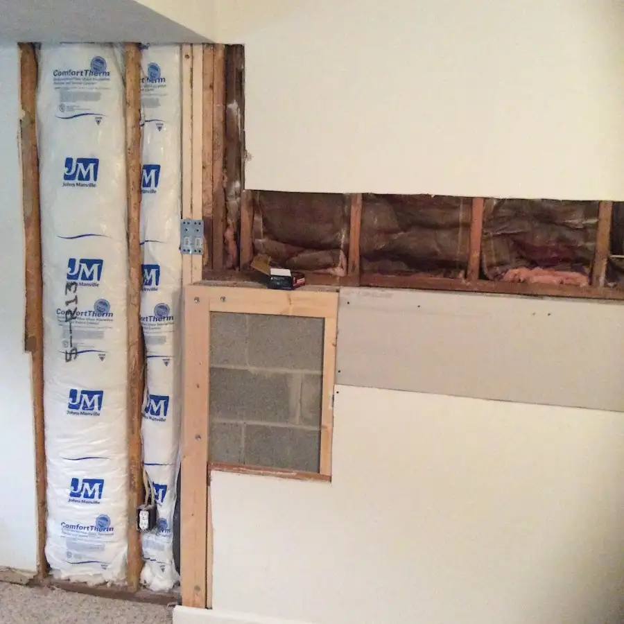 Wall insulation replacement during Contents Cleaning & Restoration in West Bountiful